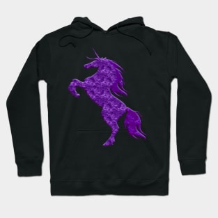 Purple Magical Rearing Unicorn Hoodie